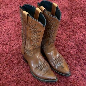 Vintage Dan Post Western Cowboy Boots 8.5D